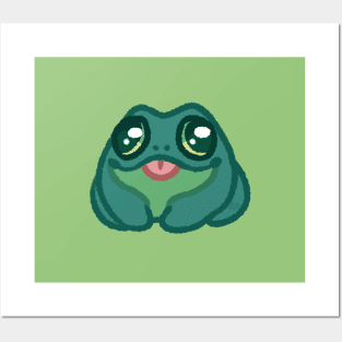 Green Froggy Posters and Art